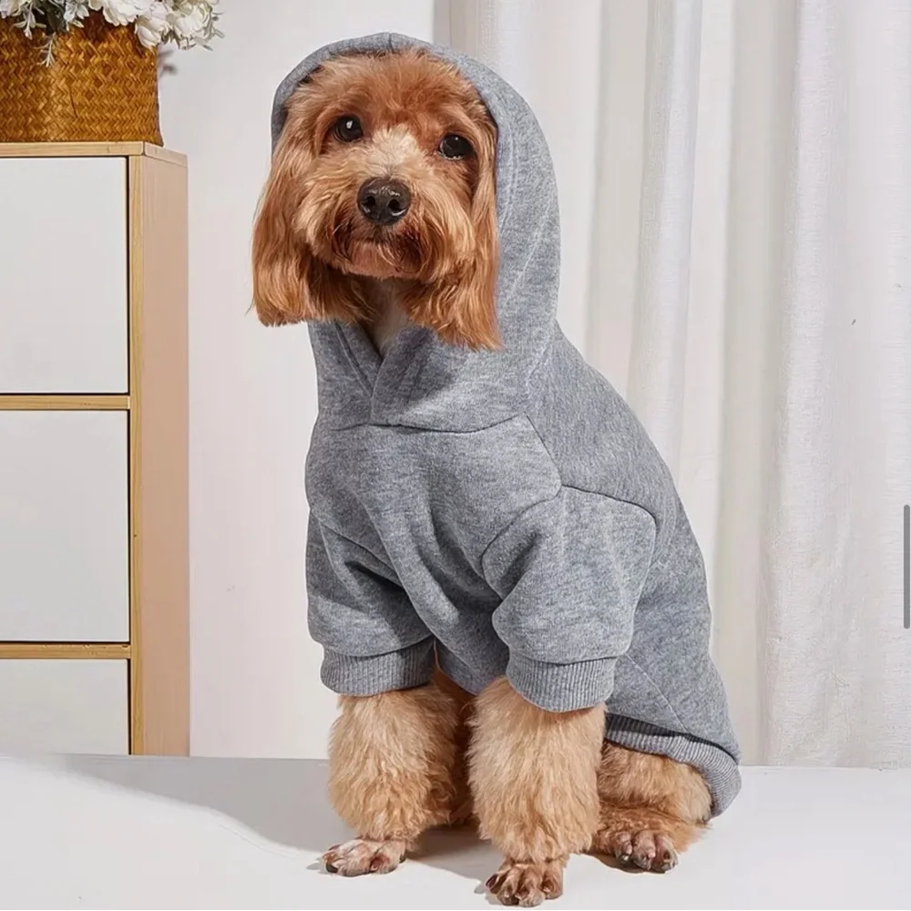 Gray Pet Cat or Dog Hoodie Sweatshirt